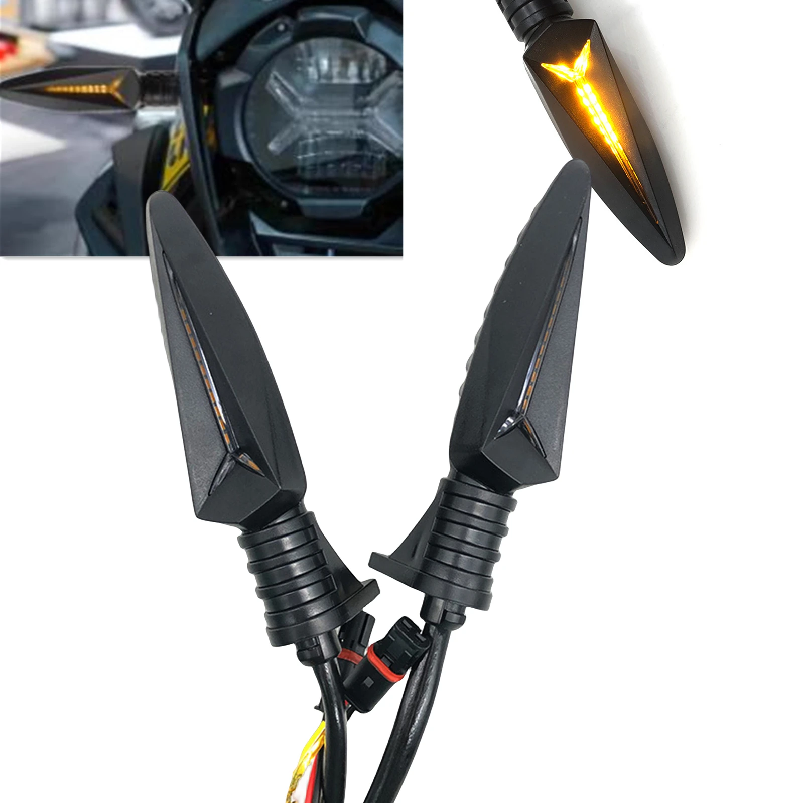 Motorcycle Front Indicator Flashing Turn Signal Light For BMW R1250GS R1200GS F750GS F850GS 2013-2023