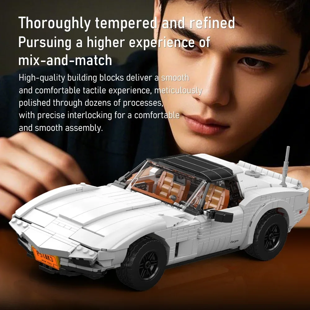 Schimmel Koning 10198 Corvette C3 sportwagen Model Racewagen Plastic Monteren Kit Bricks Sets Bouwsteen sets speelgoed voor Kinderen