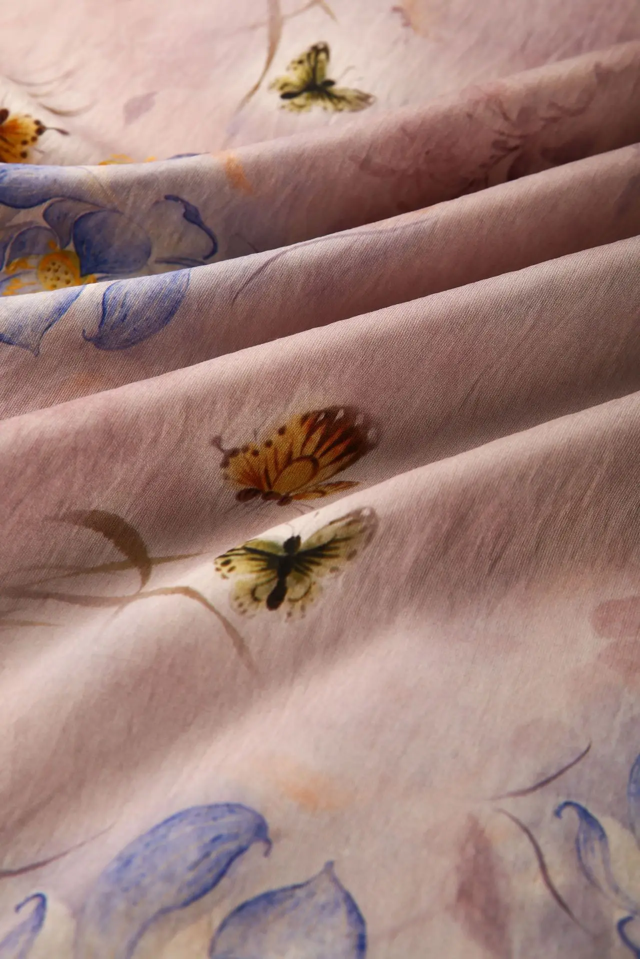 Tessuto di cotone broccato con motivo loto stampato digitale da 1 metro Tessuto per abiti sottili estivi Tessuto per camicie Cheongsam in stile nazionale