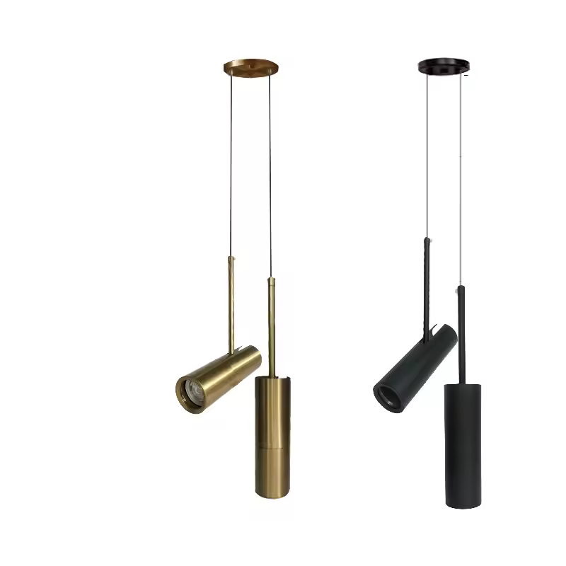 Exquisite led spot pendant light are black and gold color GU10 5W socket inside pendant lamp AC110V AC220V
