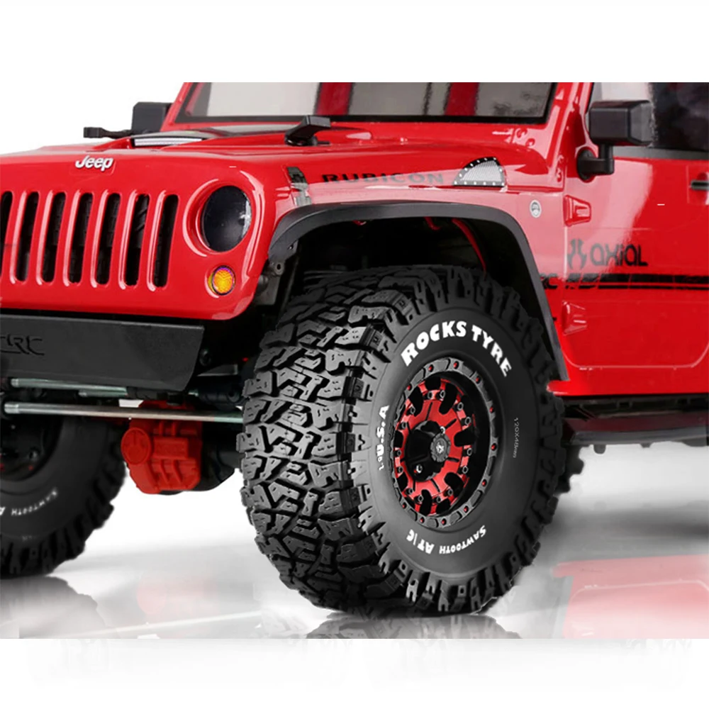 1.9 RC Crawler Tires With Foam Insert Rubber Mud Tyres 120mm For 1/10 RC Crawler Car SCX10 TRX4 CC01 Gen8 RC4WD 4PCS