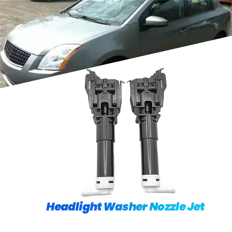 

A51K-1 пара форсунок омывателя передних фар 28642-EW70A 28641-EW70A для Nissan Sentra 2006-2009, форсунка распылителя фар в сборе