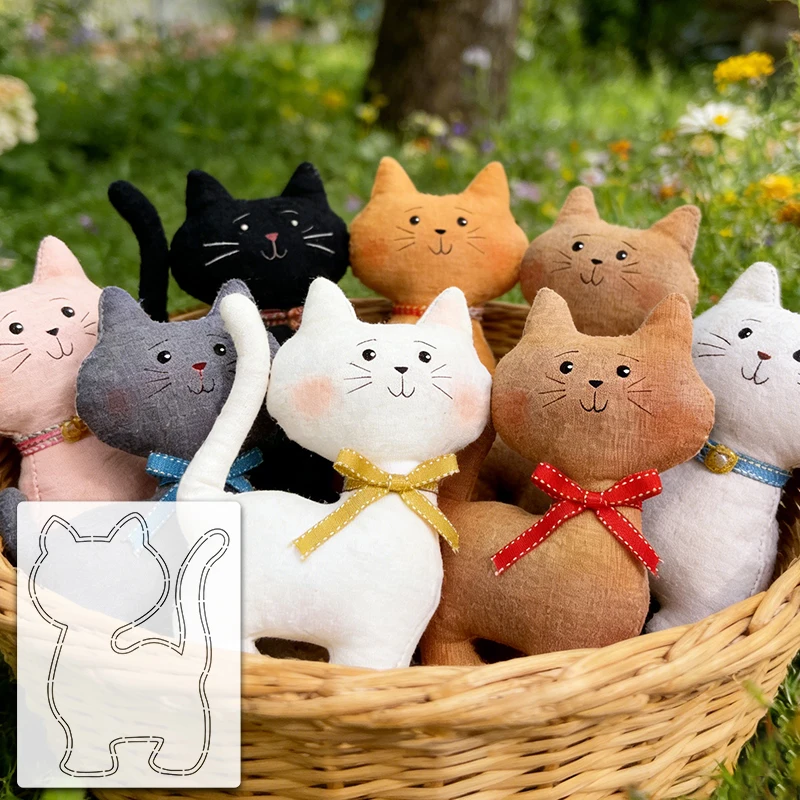 Cute Cat Quilting Template for DIY Projects