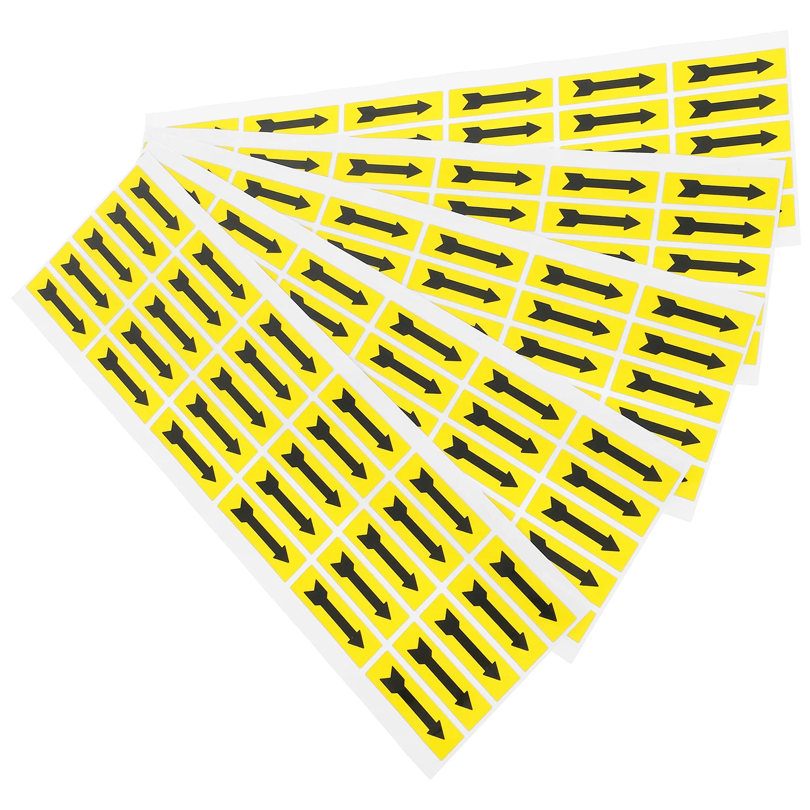 

5 Sheets Arrow Stickers Indicating Direction Safety Warning Decals Floor Wall Self-Adhesive Label Marking Directional Indicator