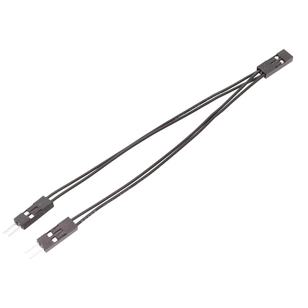 

1-10 шт. 1–2 двойной кабель-переходник, 10 см, одинарный разъем «мама» на двойную штекерную перемычку, 2 контакта для удлинителя кабеля PC SW IO/лаборатория DIY