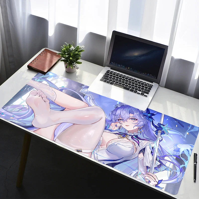 

Mouse Pad Gaming Mousepad Rubber Desk Mat Non-slip Laptop Gamer Desk Accessories Wuthering Waves Cantarella Keyboard Pad Carpet