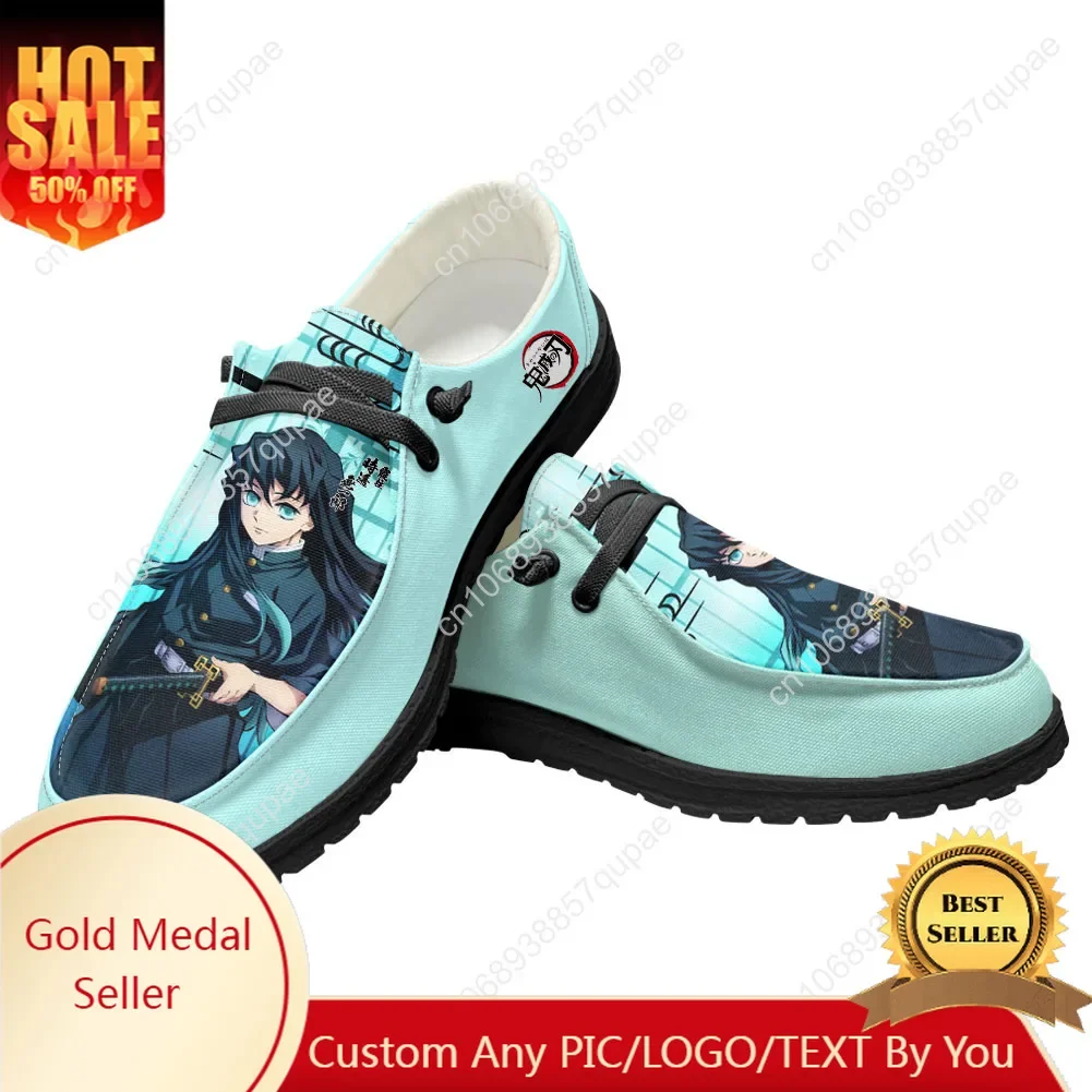 

Muichiro Tokito Casual Shoes Flat Shoe Men Woman Breathable Casual Indoor Outdoor Lightweight Footwear Couple Custom Made Shoe