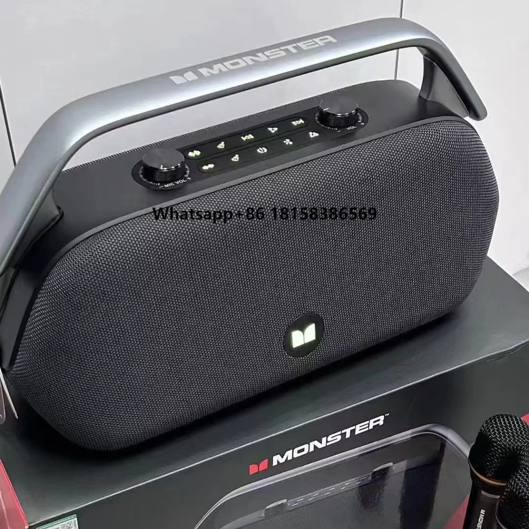 

Monster P16 Handle Portable Speakers 240W Subwoofer Speaker Bass Outdoor Party Blue Tooth Boombox Karaoke Speaker with Mic
