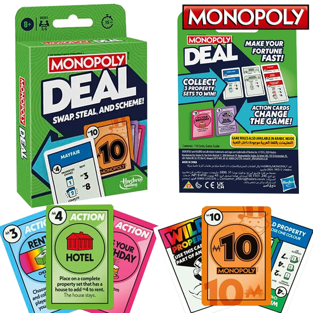 

DEAL Game Collection Cards Children Puzzle Strategy Classic Family Party Fun Entertainment and Leisure Cards Board Toys Gifts