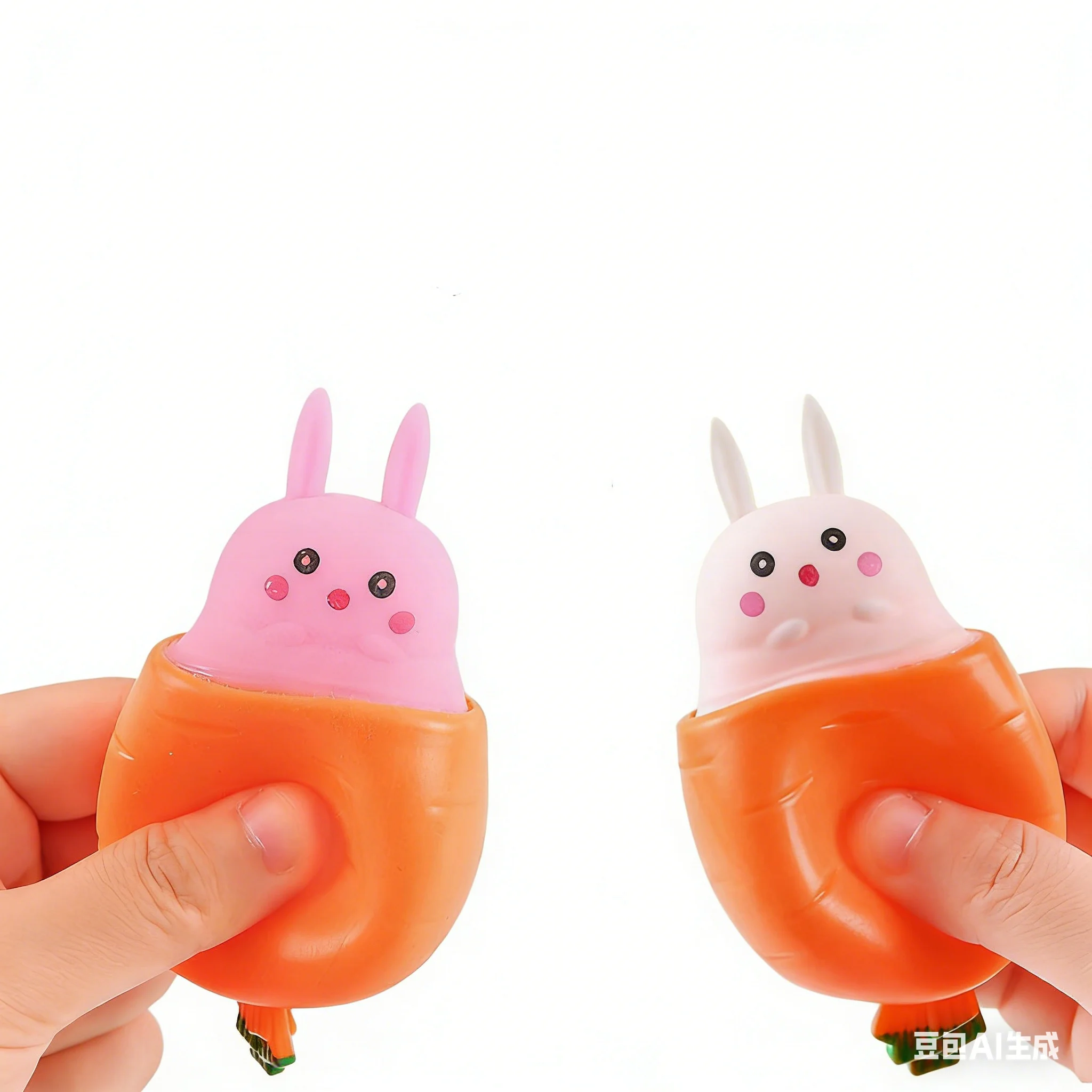 

Милая игрушка-антистресс в виде кролика с морковкой, уникальная сенсорная игрушка-фиджет в форме морковной чашки, портативная, для детей и взрослых, для офиса, дома, для расслабления