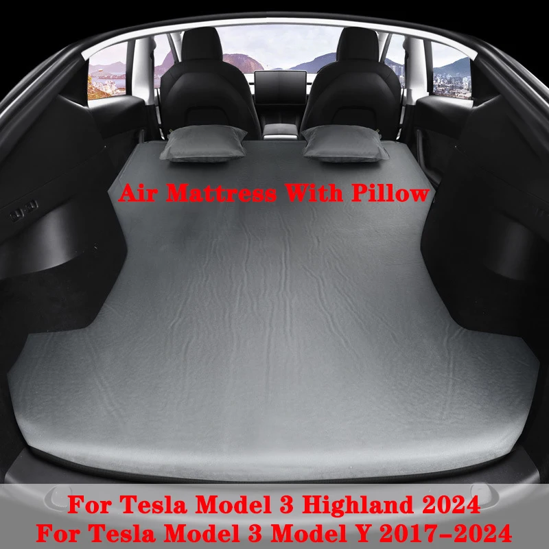 

Inflatable Air Mattress For Tesla Model Y Model 3 Highland 2024-2017, Self Inflating Sleeping Pad for Camping Memory Mattress