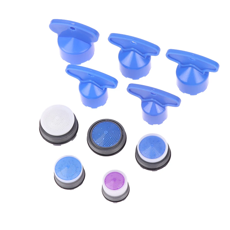 1 Pc Plastic Kitchen Basin Faucet With Built-in Bubbler Filter Cartridge With Inlaid Filter Mesh Spout Foamer Accessories