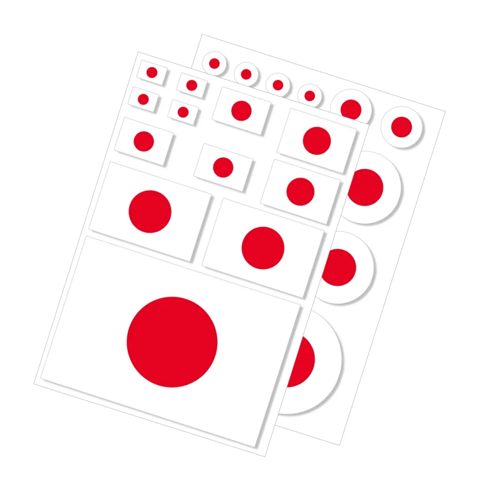Várias bandeiras japonesas estilo adesivo gráficos eu amo japão país bandeiras decoração decalque vinil janela corpo capa acessórios automóveis