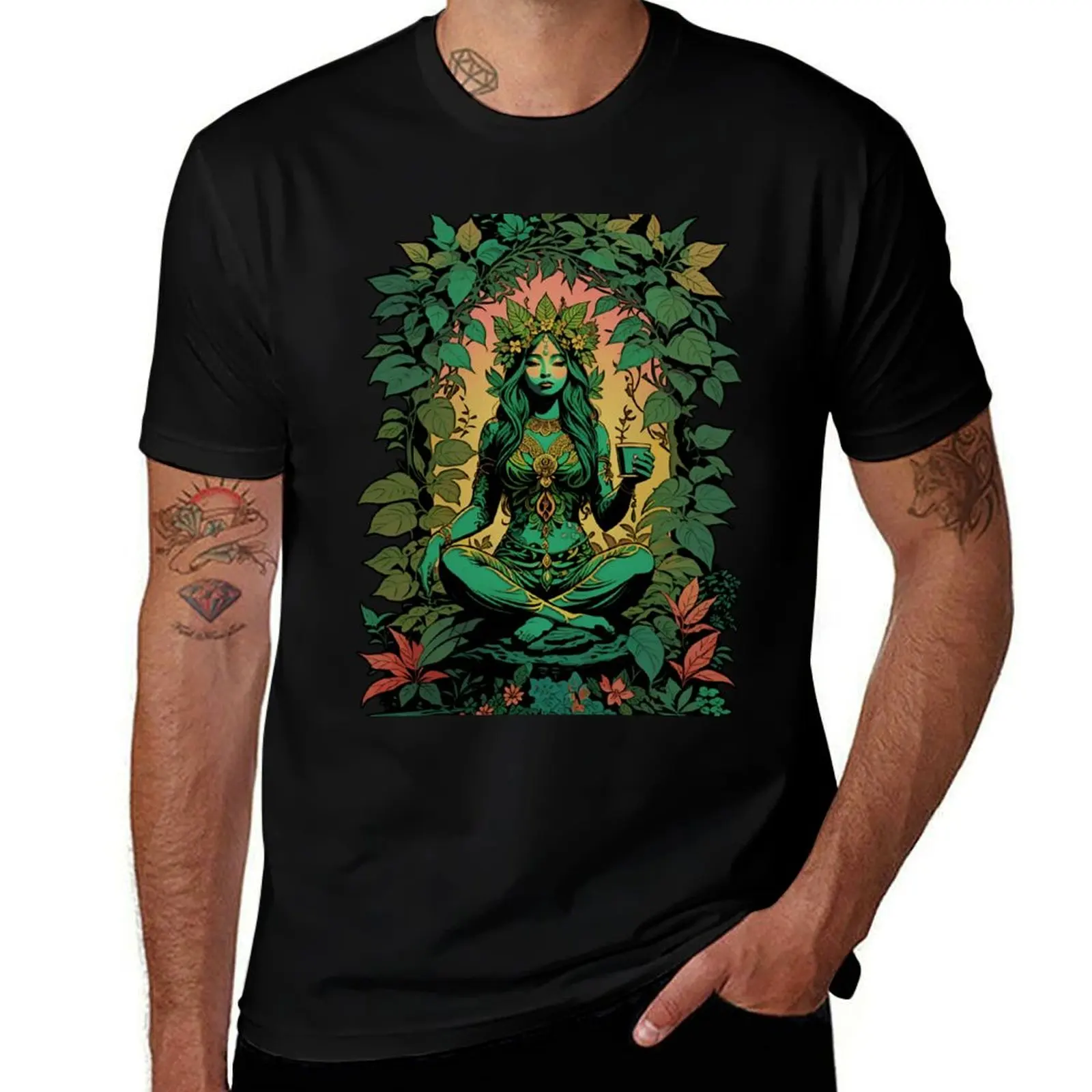 

Mother Ayahuasca: The DMT Jungle Goddess of the Earth T-Shirt Funny t-shirts gifts for boyfriend summer tops tee shirts for men