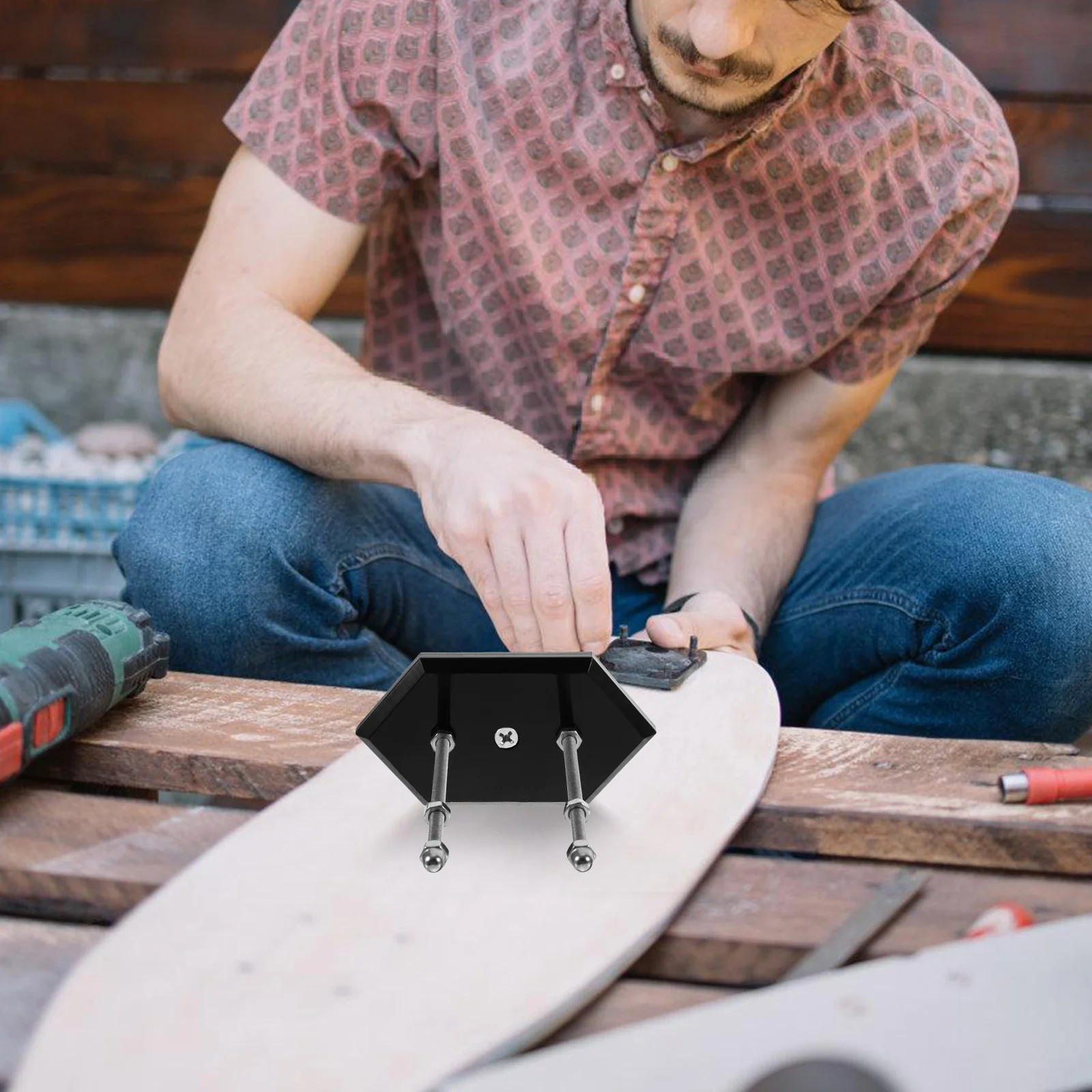 

Skate Board Skateboard 2 Pack Skateboarding Equipment Black Storage Holder