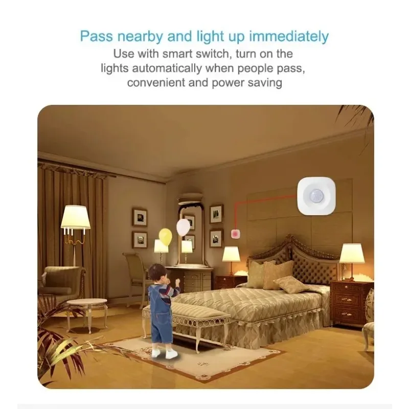 Tuya Smart Home ZigBee WIFI PIR Motion Sensor Detector Movement Sensor APP Remote Controller security protection For Alexa