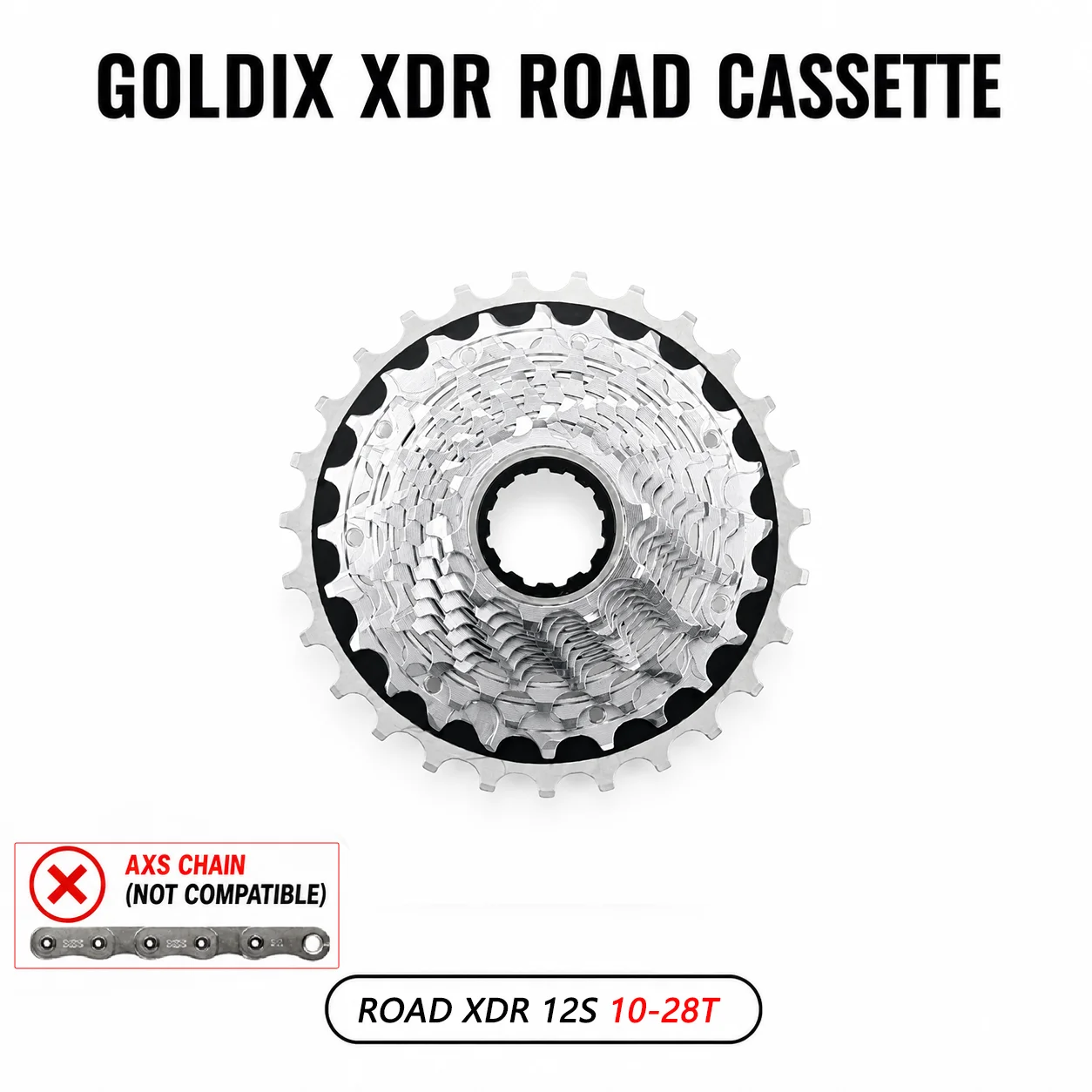 GOLDIX XDR 12 Speed Cassette 28T 33T 36T Ultralight K7 Cassette 12V for Sram XDR Electronic Shifting r9270 r8170 image 3