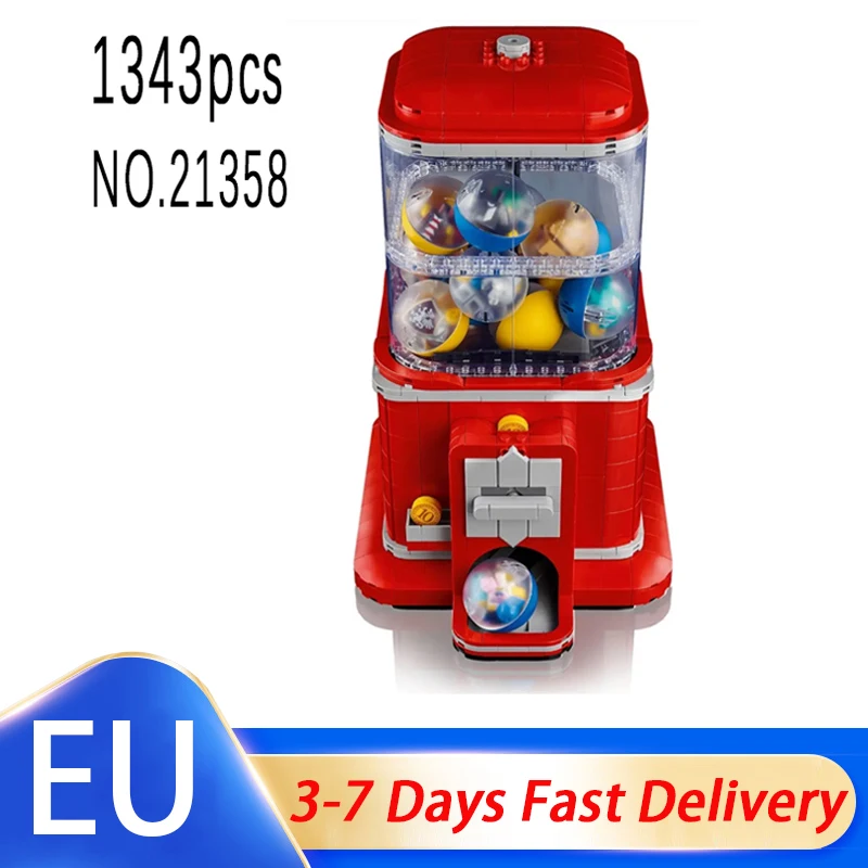 1343 pièces Blocs de construction modèle distributeur automatique de monnaie compatible avec 21358 Jouets d'assemblage Cadeaux d'anniversaire et de fêtes
