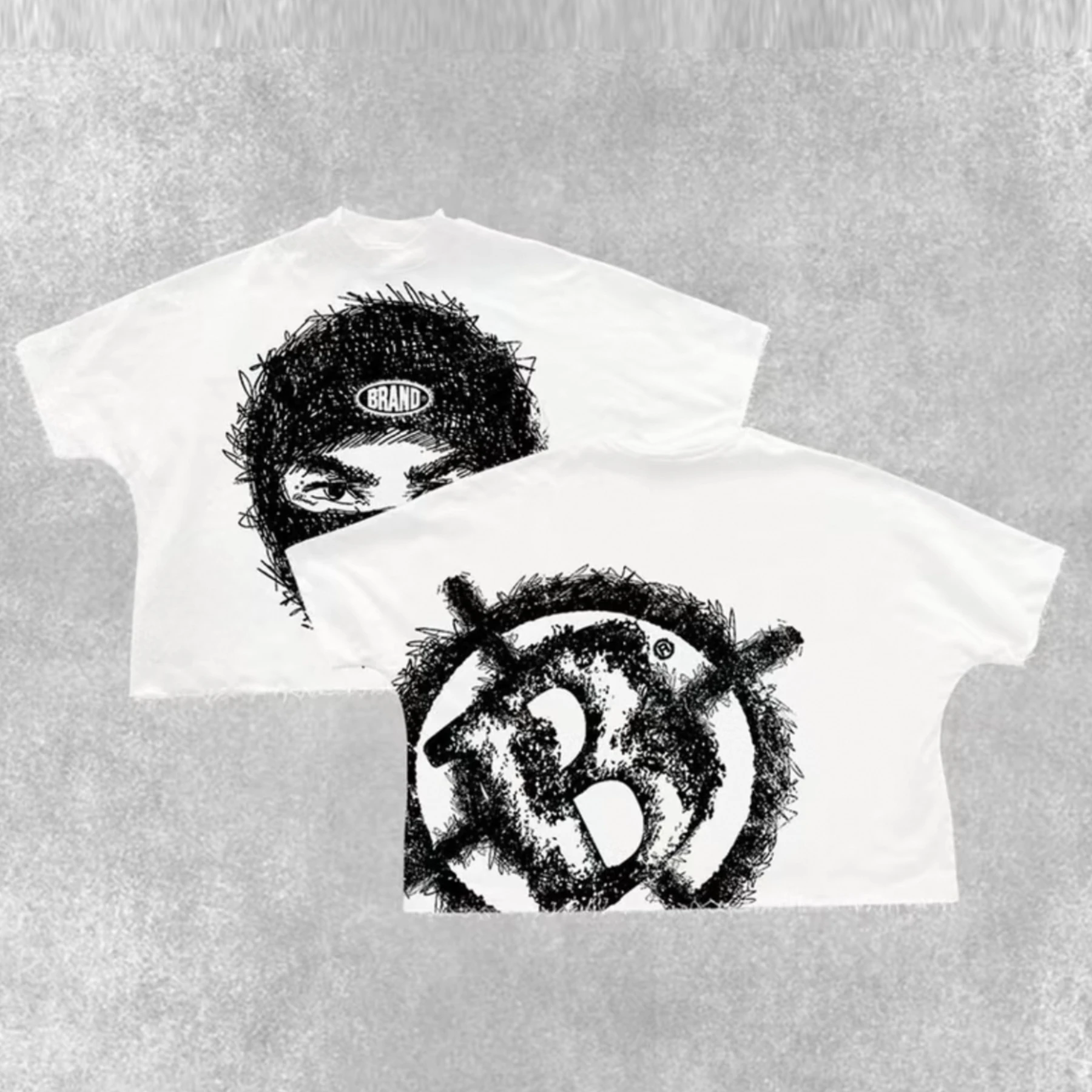 

Летний модный наряд для мужчин и женщин Y2K, хлопковая футболка с графическим принтом, которую можно стирать в машине, повседневная уличная одежда в стиле ретро для повседневной одежды