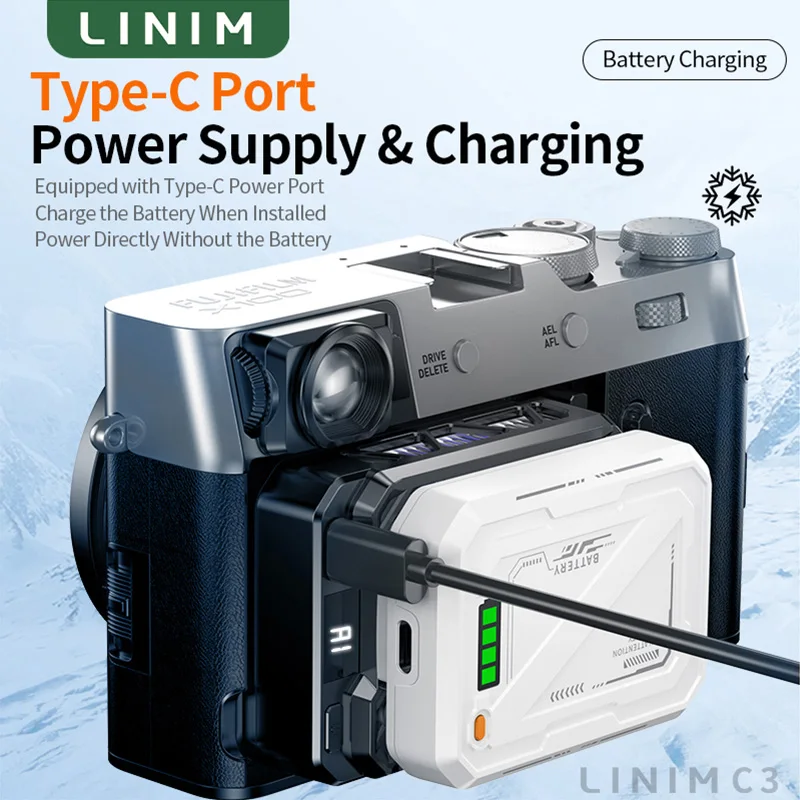 

Semiconductor Camera Cooler Radiator 5000mAh Camera Cooling Fan Power Adjustable for Sony ZV-E1 Canon R8 for Live Streaming