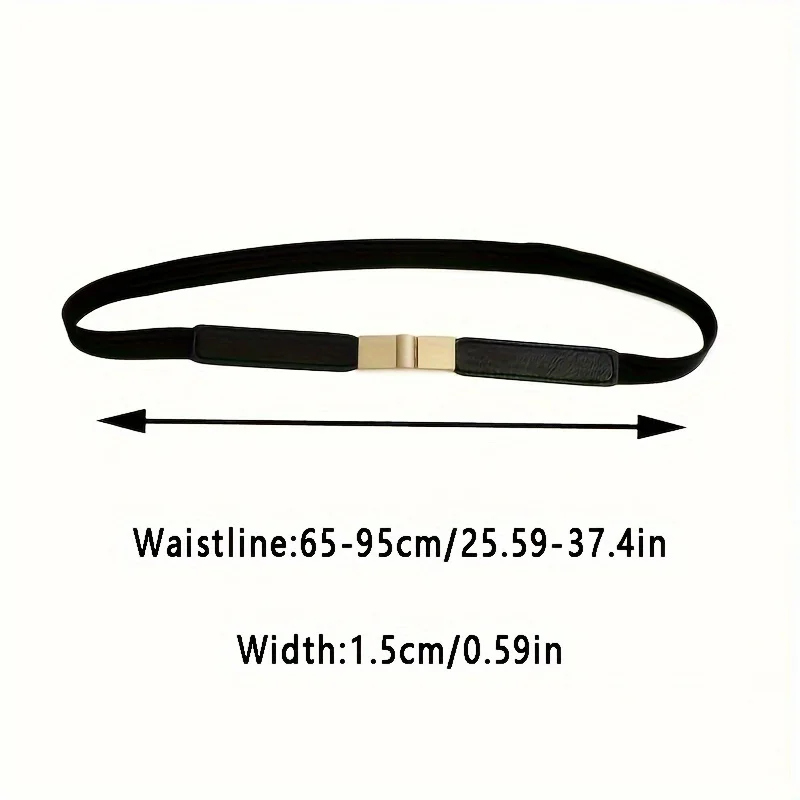 Thin Waist Belt Decoration Elastic Fashion Belt Dress Waist Skirt Elastic Thin Belt Girl