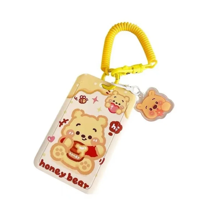 Disney cute cartoon pattern Winnie the Pooh new men and women bus subway cute keychain protective cover animation peripherals