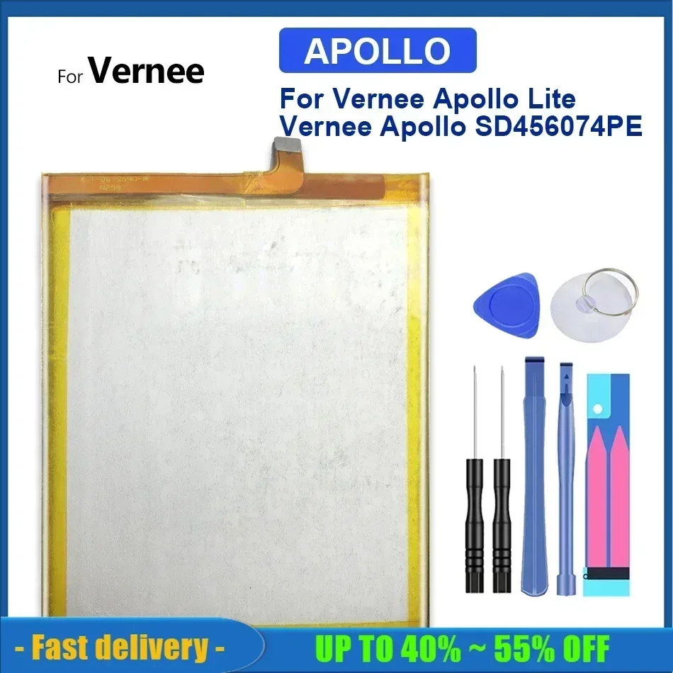 

Аккумуляторная батарея для мобильных телефонов Bateria 3180 мАч для Vernee Apollo Lite Vernee Apollo SD 456074 PE аккумулятор для смартфона