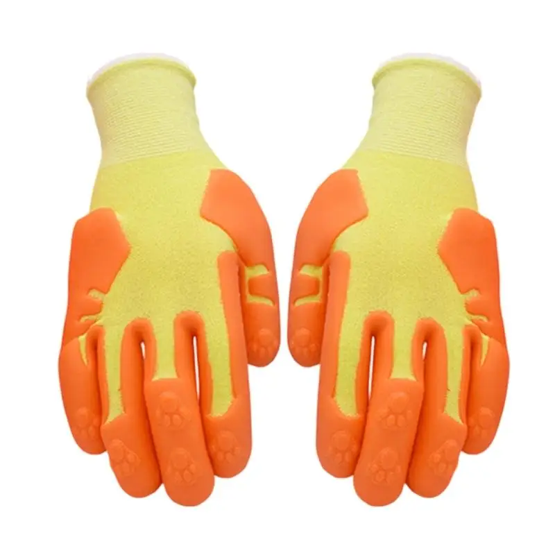 652F قفازات واقية للأطفال بتصميم مريح لأعمال البستنة والاستكشاف #4