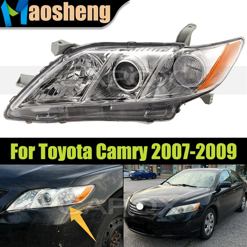 

Фара передняя галогенная (без ламп) для Toyota Camry ACV40 2007-2009, версия для США, левая (водительская)