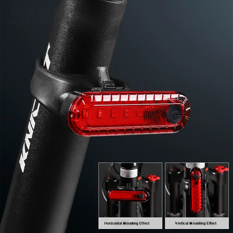 

Portable Mountain Bike Easy To Install Riding Equipment USB Bike Charging Tail Lights Night Riding Warning Lights
