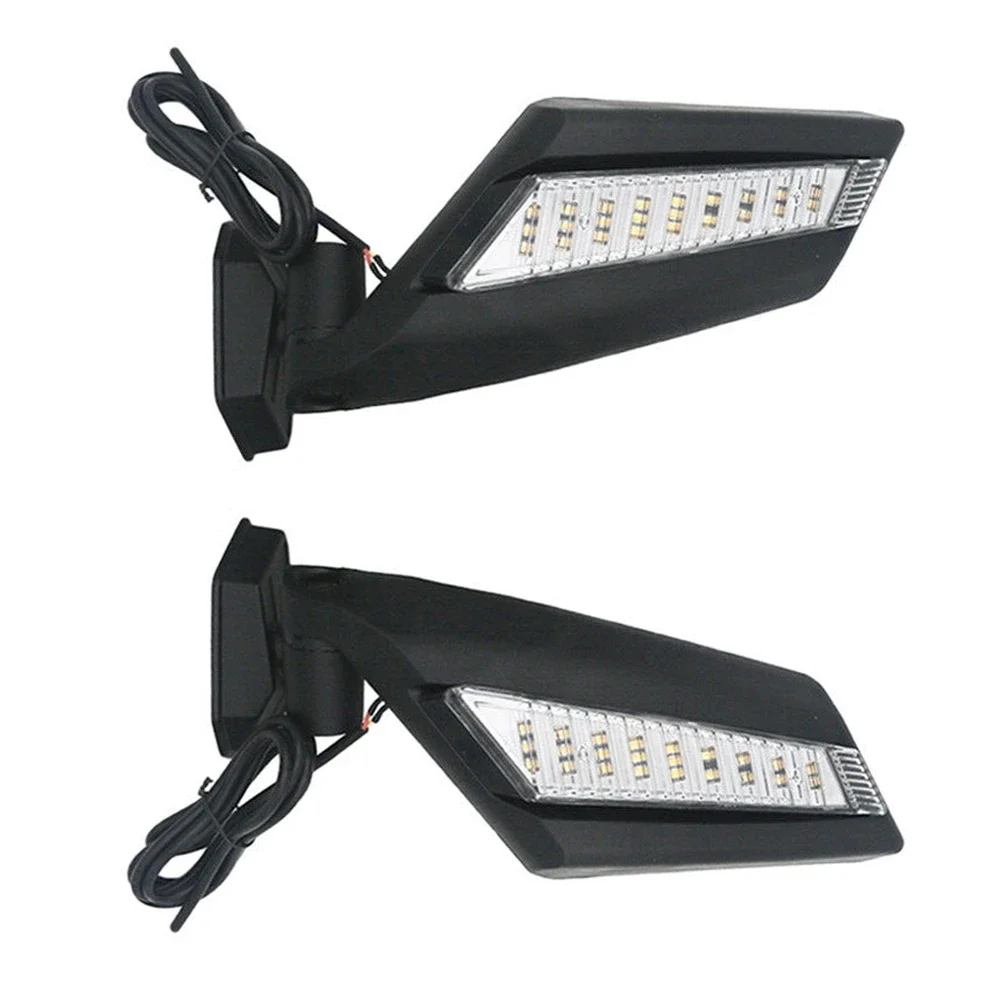 2pcs UTV Rearview Mirror with LED Turn Signal Light for Bombardier Can-Am Maverick X3 Turbo(R) 2017-2020 Car Accessories