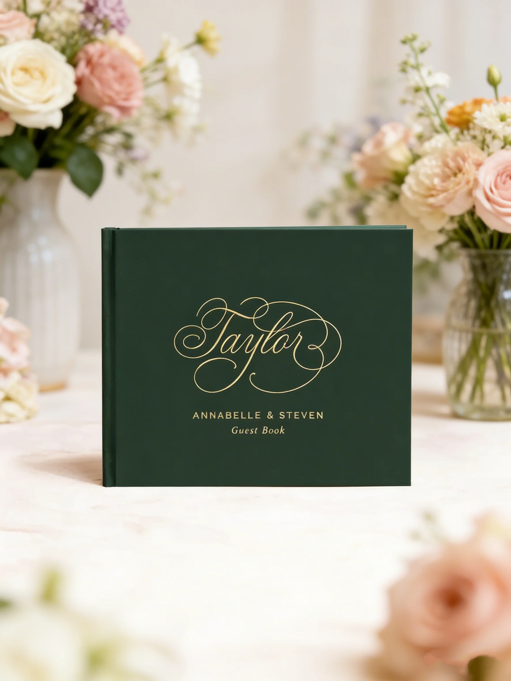 

Фиолетовая свадебная книга для гостей в твердом переплете с фольгированием, элегантный альбом для подписей и моментальных фото для фотозоны и сохранения воспоминаний.