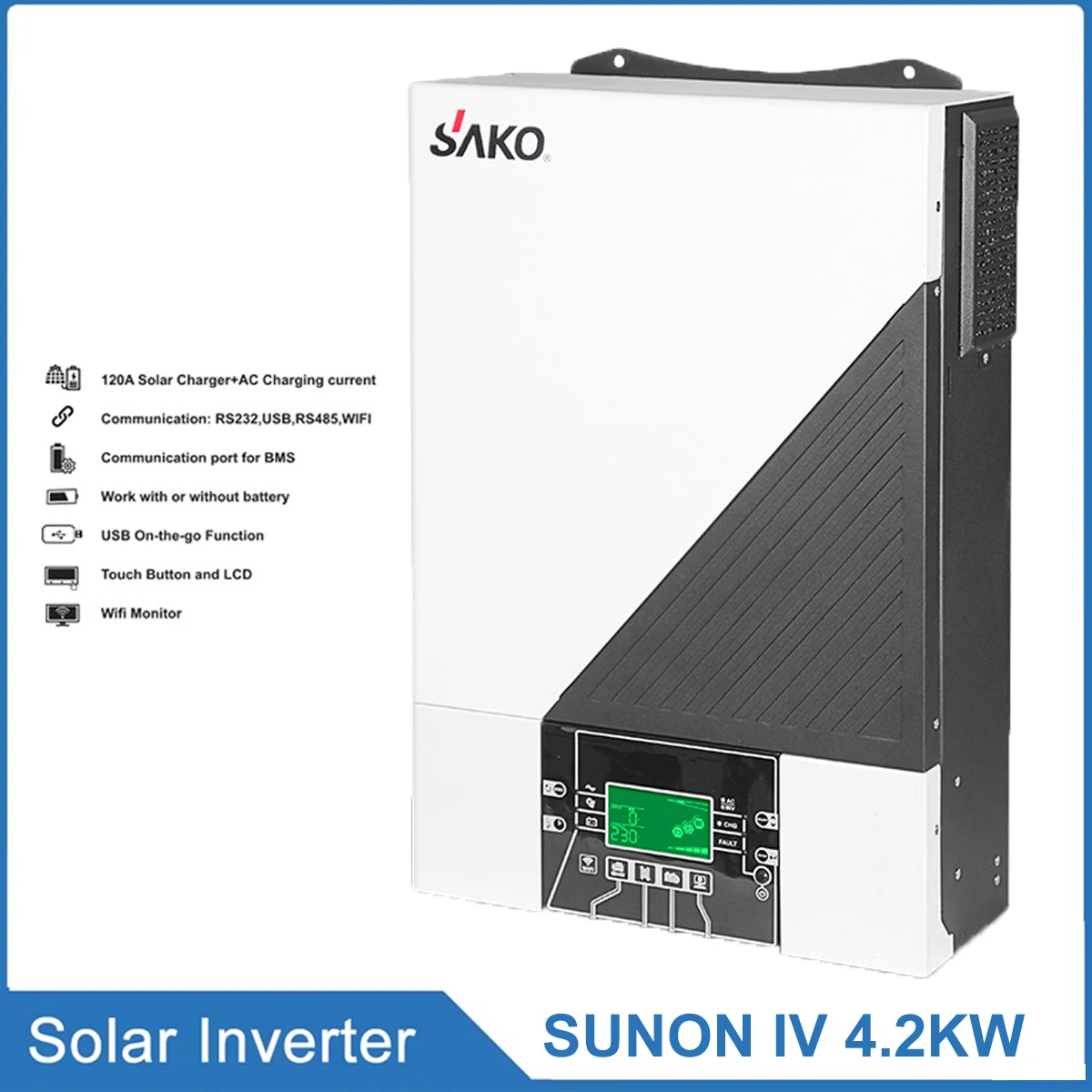 

4.2KW 6.2KW Solar Home Energy Storage Reverse Control Integrated Machine Photovoltaic Inverter Safety Protection Solar Inverter