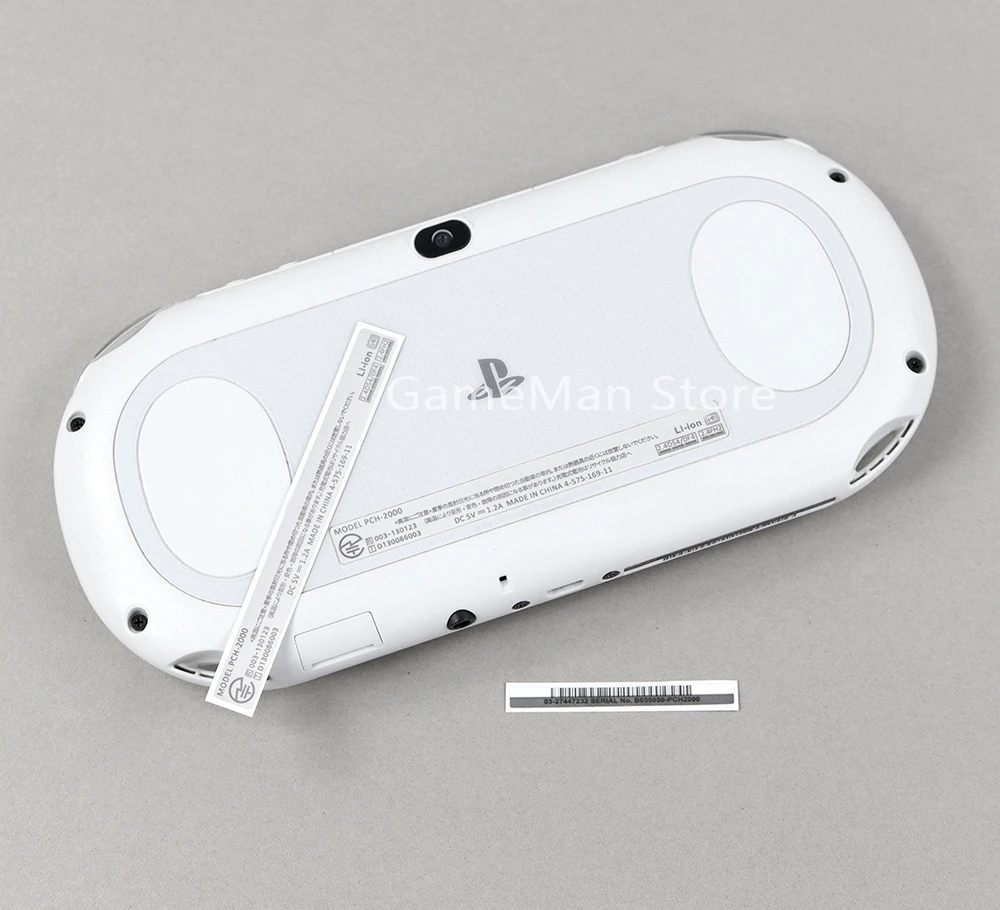 100Sets For PSV2000 2-in-1 Sticker for PSvita PSV2000 Sticker Label Host Label Back Cover Silver Edge Strip Back Sticker