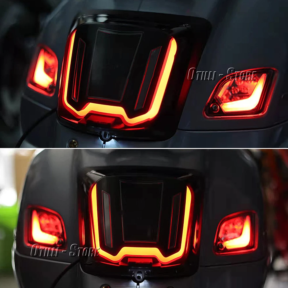 Nuova Moto LED Fanale posteriore fanale posteriore Lampada posteriore Custodia Vestito Per Vespa GTS300 HPE GTS 300 Supertech GTV300 GTV 300 Sei Giorni