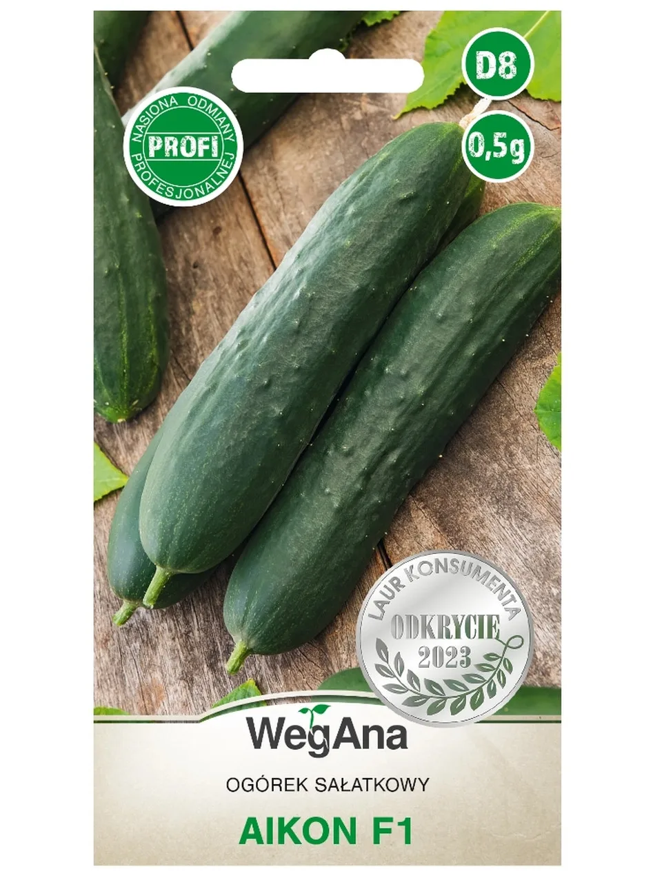 Salad cucumber Aikon F1 hybrid seeds 0.5g vegetable cucumber seeds VegAna