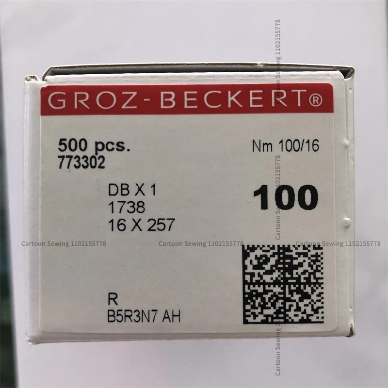 100PCS DBX1 DB*1 German Groz-Beckert Needles 7 8 9 10 11 12 14 16 18 19 20 21 Industrial Lockstitch Sewing Machine 10 Small Box