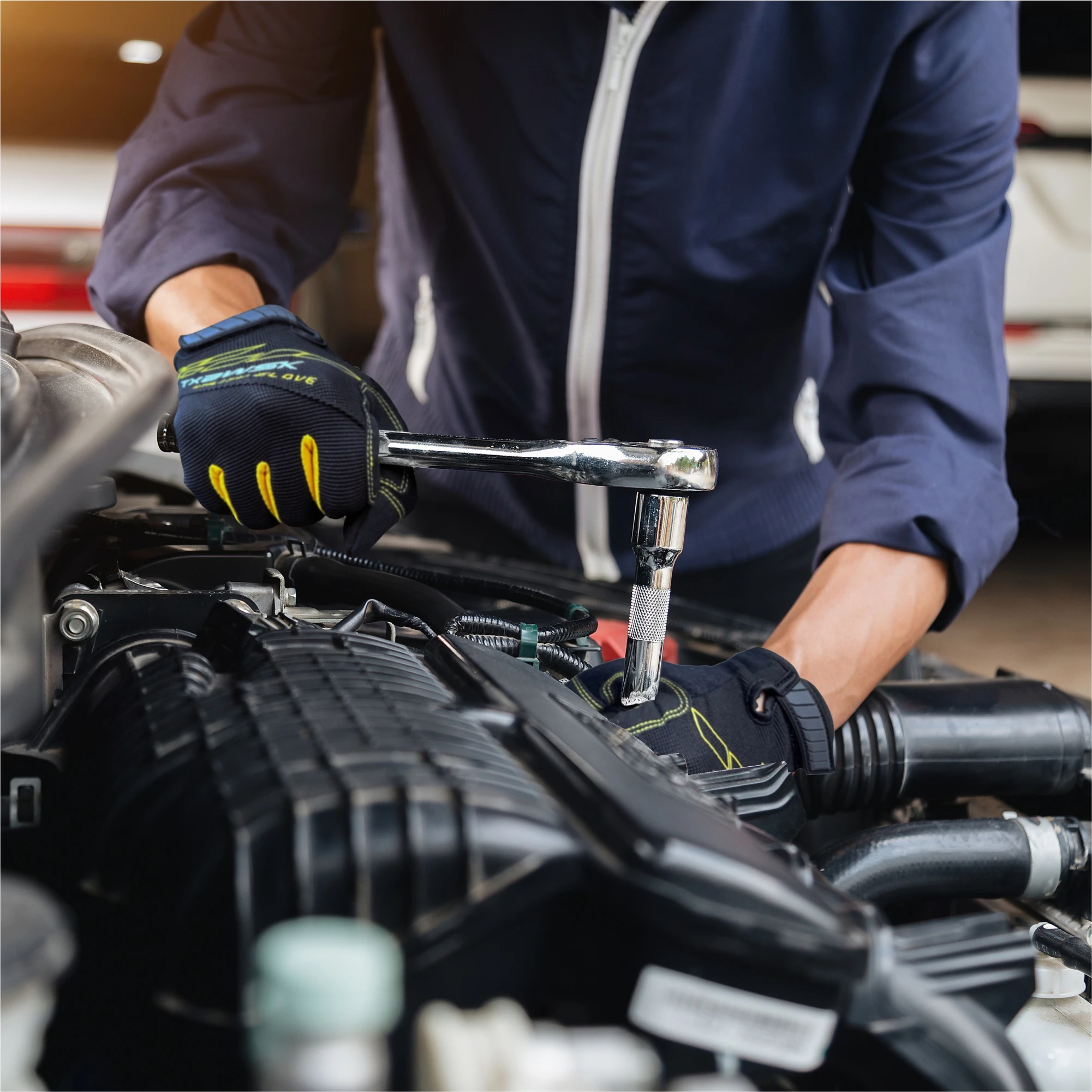 Unisex Work Gloves, Mechanic Gloves Touchscreen Compatible, Superior Grip Multi-Purpose