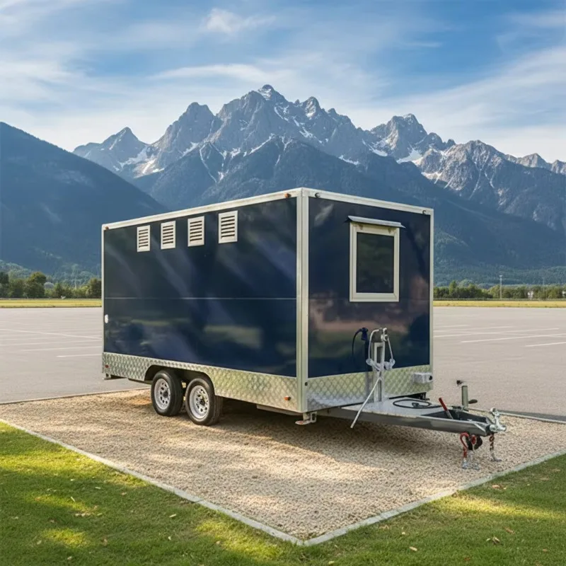 Customized Premium Climate-Controlled Mobile Bathroom Trailer And Restroom Trailer With Spacious Interiors