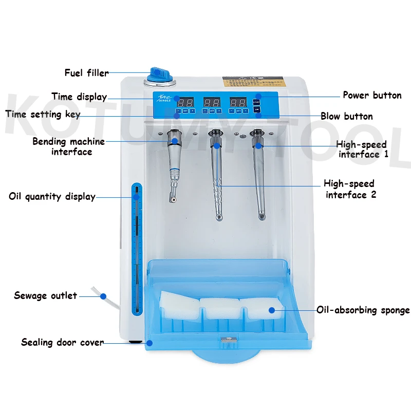 Dental Handpiece Maintenance Oil System Oral Dentistry High And Low Speed Machine Dental Oiler Cleaning Lubricating Device
