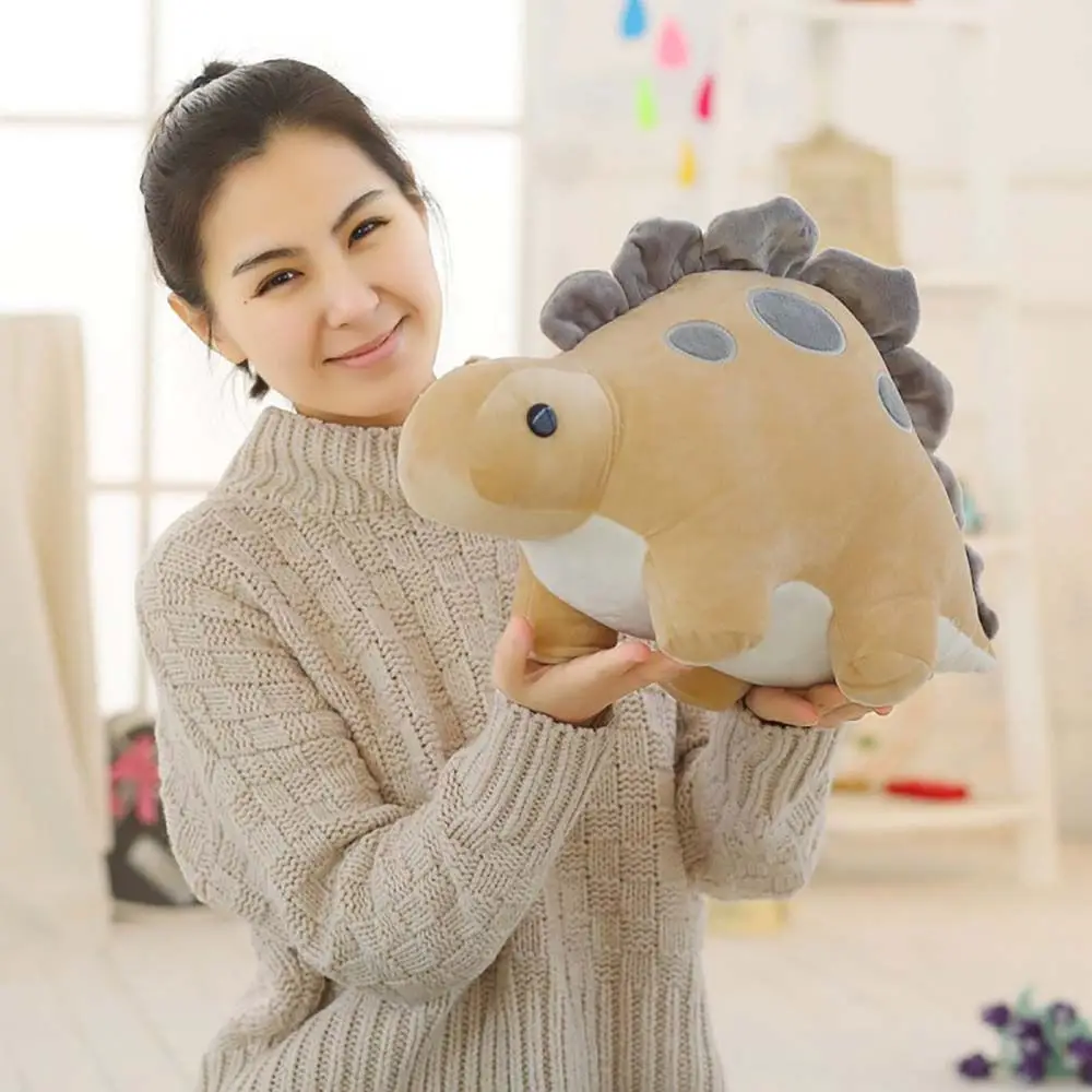 Children Cartoon Animal Pillow Plush Pillow Triceratops Home Decor Sleeping Pillow Stuffed Doll Dino Toy Dinosaurs Plush Toy