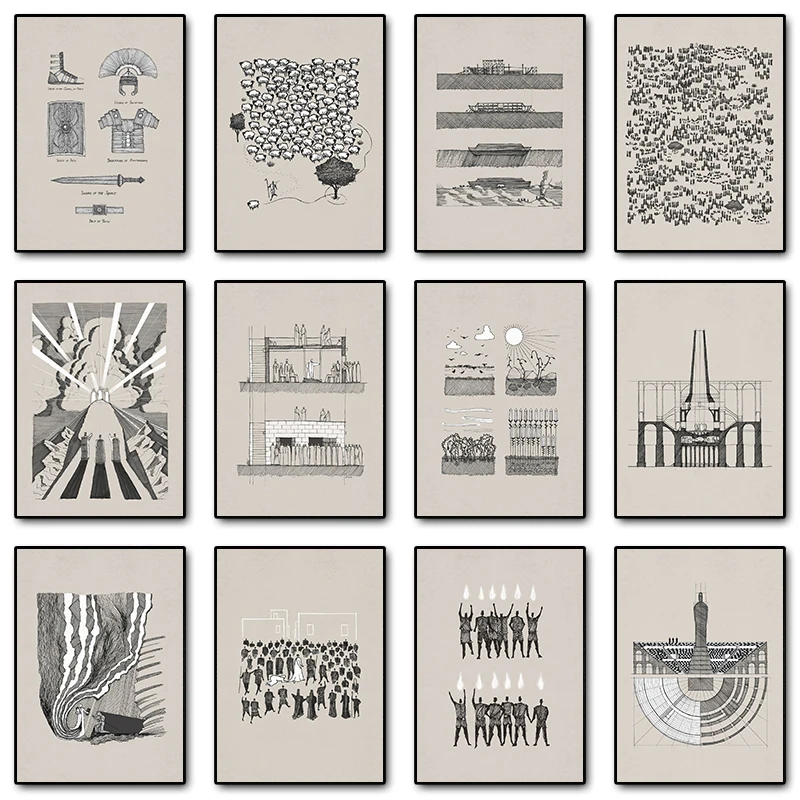 Cuadro en Lienzo con Citas de Jesús, 99 Citas, Pósteres de Fe Cristiana, Impresión de Arte Mural, Imagen de Jesús, Bocetos Bíblicos, Decoración Religiosa