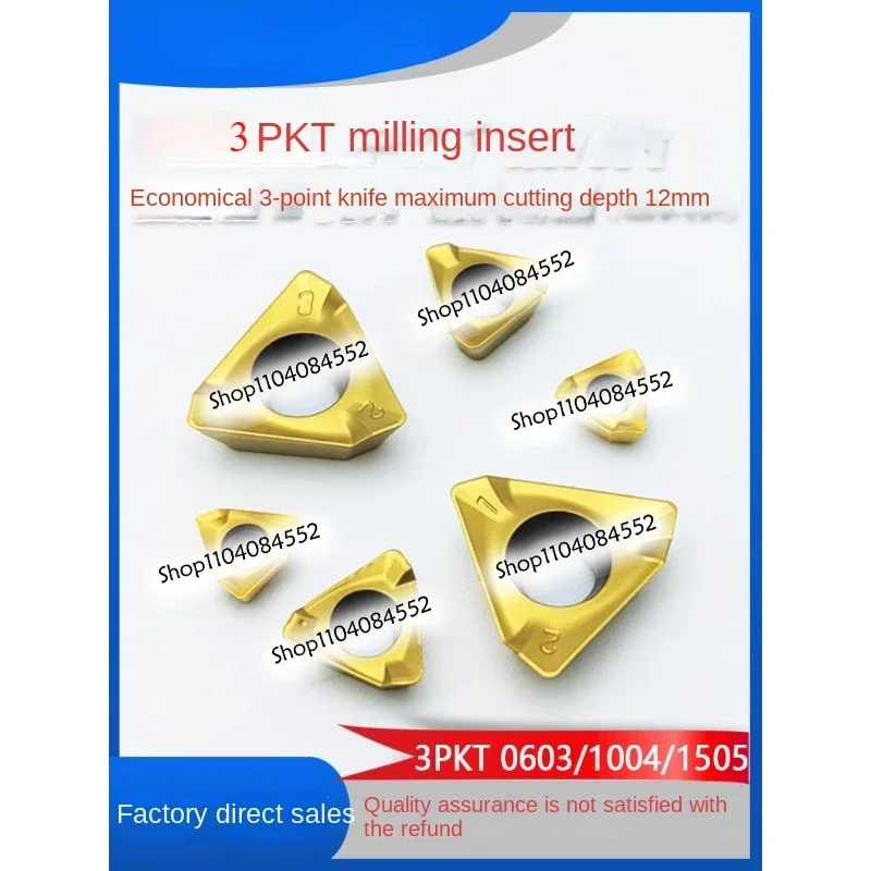 Original Square Shoulder Milling Inserts 3PKT060304R-M 3PKT060308R-M 3PKT100408R-M 3PKT150508R-M 3PKT190608R-M 3PKT