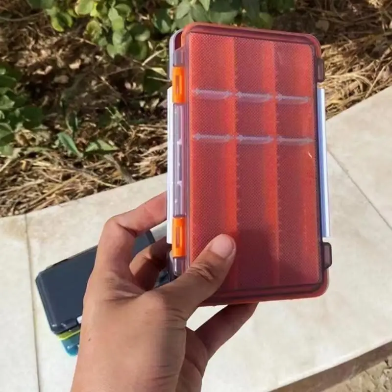 

652F Прозрачные регулируемые перегородки, клеммы, коробка для снастей, рыболовные крючки, ловушки для хранения