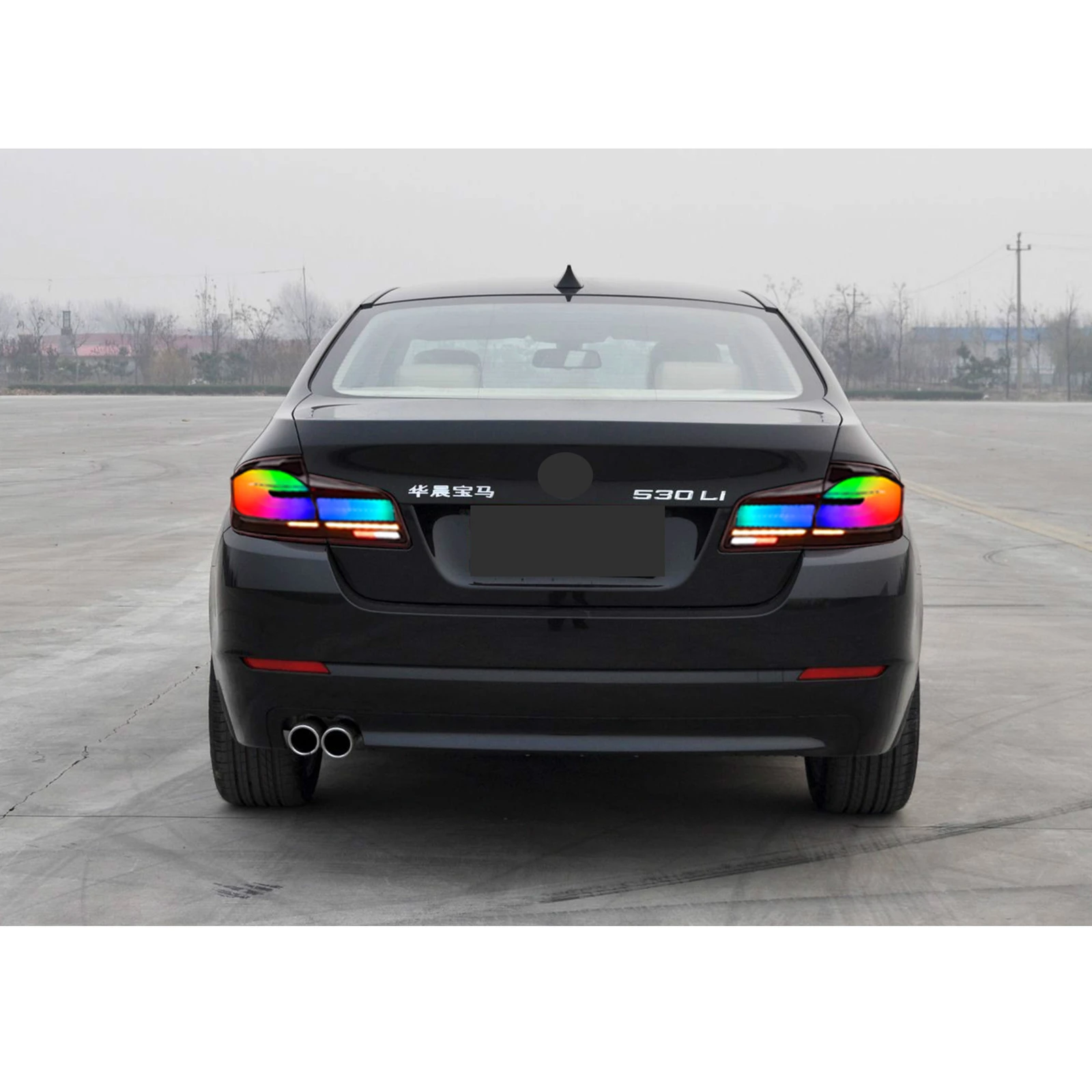 Gruppo luci posteriori a LED RGB per BMW F10 M5 Serie 5 Berlina 2009-2016 Lampeggiante sequenziale Animazione dinamica Gruppo lampade posteriori