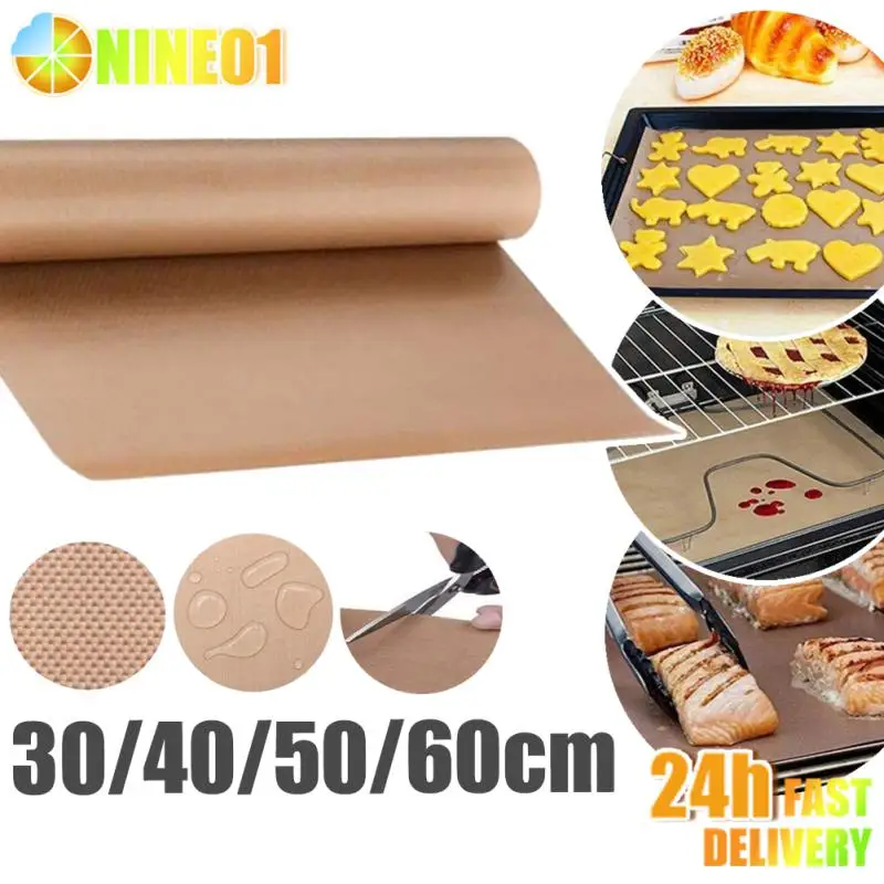 Non Stick Heat Transfer Paper Oilcloth Pad Cooking Paper Mat Washable Oven Reusable Heat Resistant Kitchen Baking Pastry Tools