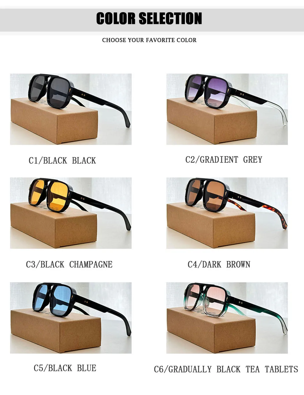 Trendy Vintage Sonnenbrille Outdoor Sonnenschutz Sonnenbrille Trend Gläser Willkommen Deal Oculos Dropshipping Sonnenbrille Gafas De Sol – Detail 14