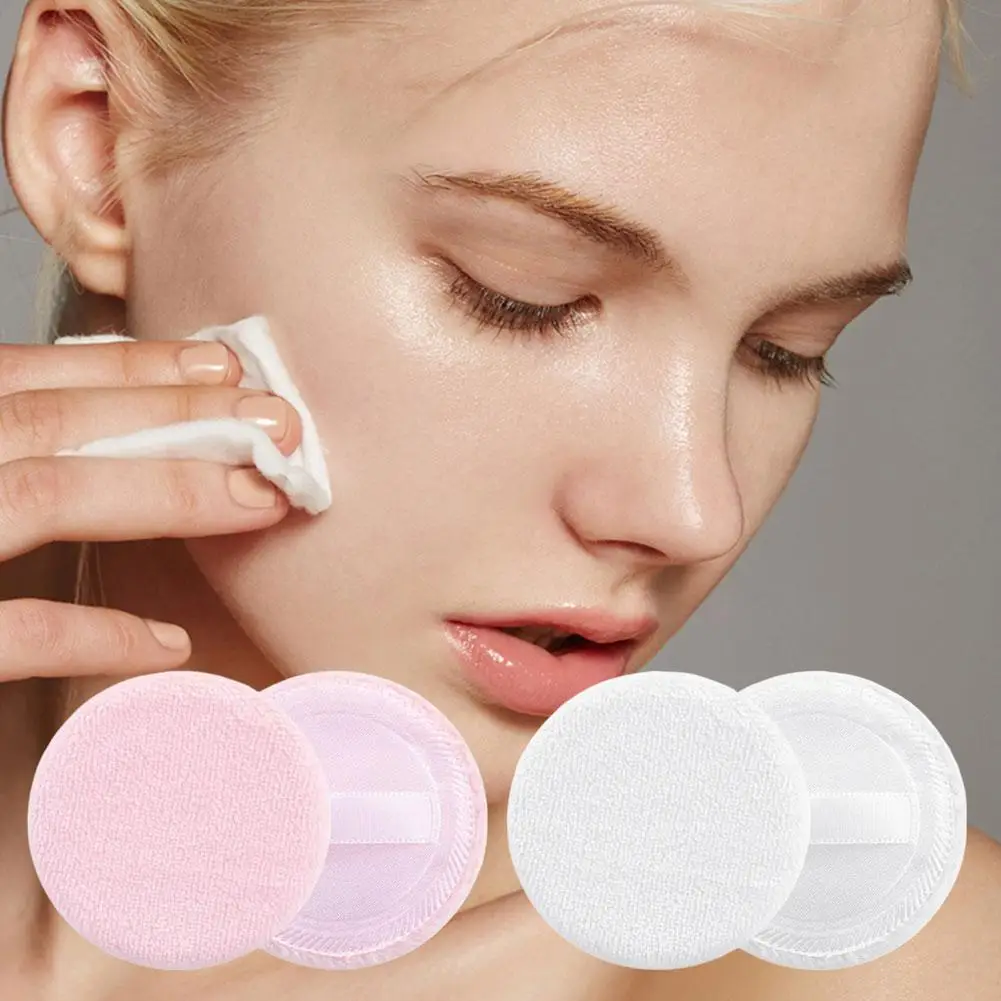 1PC Okrągła gąbka do makijażu w proszku Miękka gąbka do makijażu twarzy Konturowanie oczu Kosmetyczny zmywalny aksamitny puszek do makijażu Narzędzia Q1N7