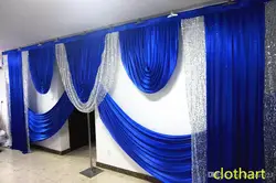 6M wide  sequin swags of backcloth design wedding stylist  for backdrop Party Curtain Celebration Stage design drapes