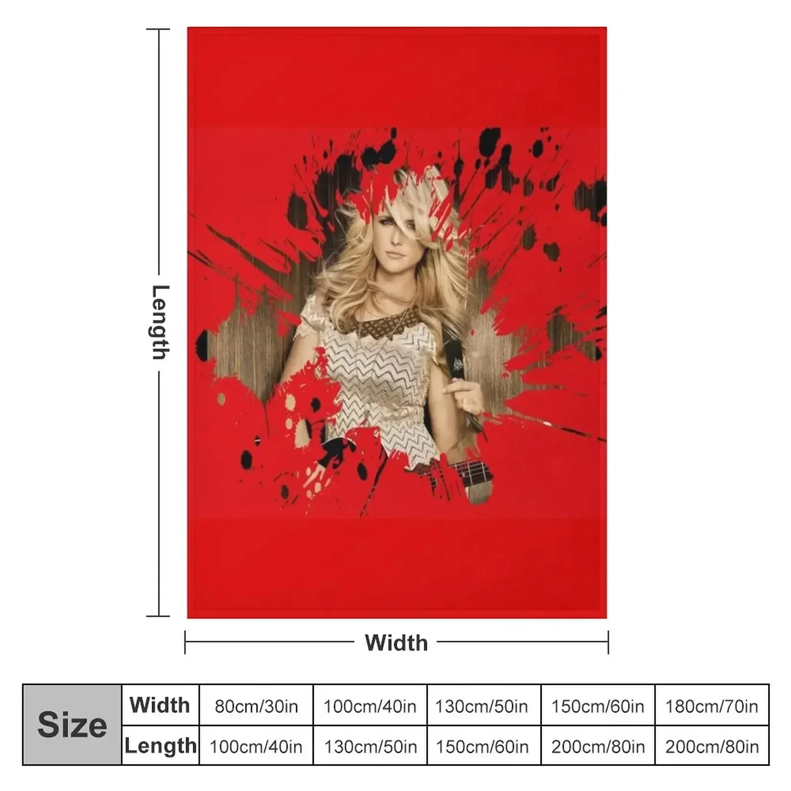 New Miranda LambertIn Behind Stage At Tour Date Throw Blanket couch cozy soft plush fuzzy picnic outdoor blanket